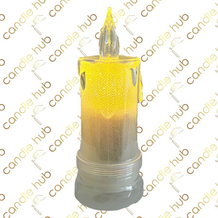 Свічка LED C502 (977) 14,5см тепле біле світло (бат. в комп. 2хАА) (12уп/ящ) а6 Свічка LED C502 (977) 14,5см тепле біле світло (бат. в комп. 2хАА) (12уп/ящ) а6