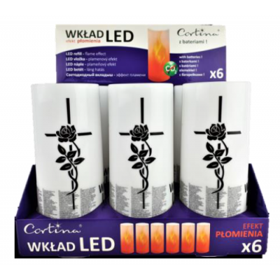 Вклад LED C1/18 з батарейкою (2xR6) (16уп/ящ) а6 Вклад LED C1/18 з батарейкою (2xR6) (16уп/ящ) а6