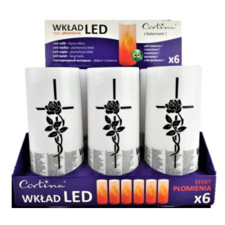 Вклад LED C1/18 з батарейкою (2xR6) (16уп/ящ) а6