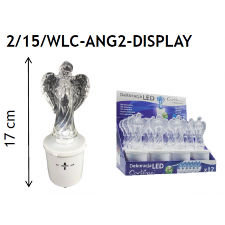 Вклад LED (Ангел/Марія/Ісус) C2/15 з батарейкою (2xR14) (8уп/ящ) а12