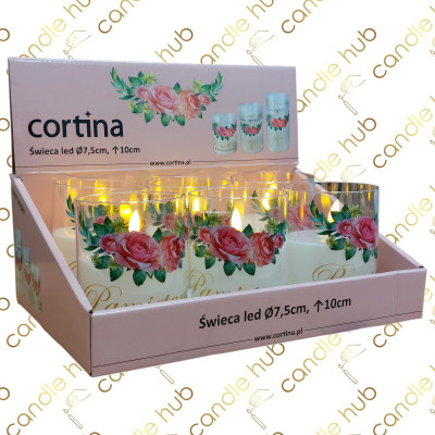 Свічка LED C4/24/JFN в стакані 10см. (8уп/ящ) a6 Свічка LED C4/24/JFN в стакані 10см. (8уп/ящ) a6
