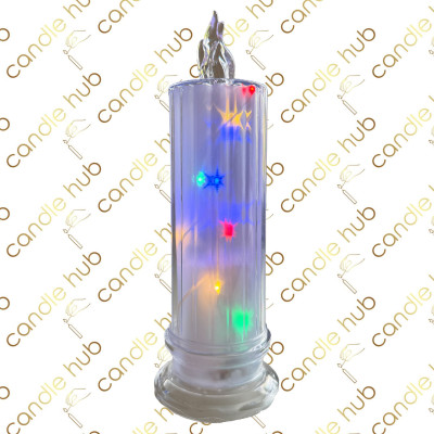 Свічка LED C503 (786) ребриста колона вис.-20см. д.-6,5см. мультиколір (бат.в комп. 2хАА) (12уп/ящ) а6 Свічка LED C503 (786) ребриста колона вис.-20см. д.-6,5см. мультиколір (бат.в комп. 2хАА) (12уп/ящ) а6