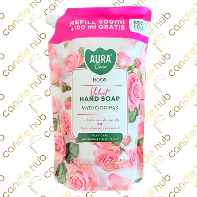 Рідке мило для рук АКЦІЯ Bispol AURA care Роза 1000мл. AHS-002-001 (6шт/уп)