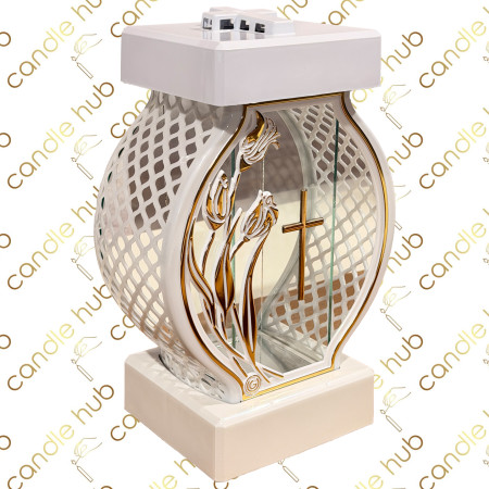 Лампадка Glamur Kolo Rattan велика біла + рамка (330 x 230 мм) (4шт/уп) Лампадка Glamur Kolo Rattan велика біла + рамка (330 x 230 мм) (4шт/уп)