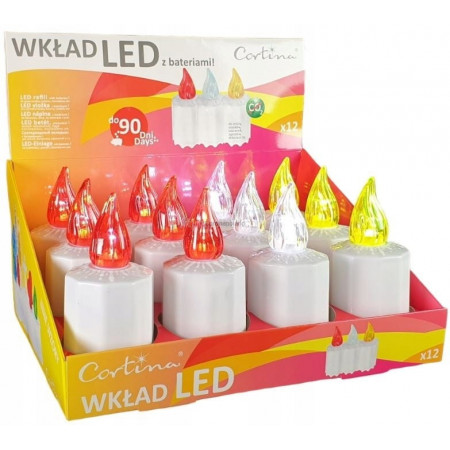 Вклад LED C1/20W з батарейкою (2xAA) (9уп/ящ) а12