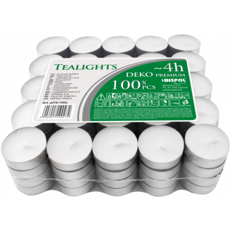 Свічка чайна pf10-100s (1000шт/ящ | 60ящ/пал) а100