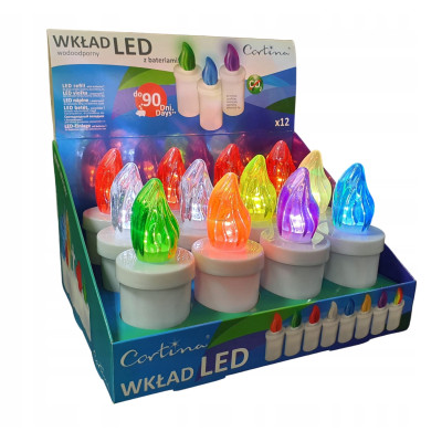 Вклад LED C4/20/WLC з батарейкою (2xR14) (12уп/ящ) а12 Вклад LED C4/20/WLC з батарейкою (2xR14) (12уп/ящ) а12