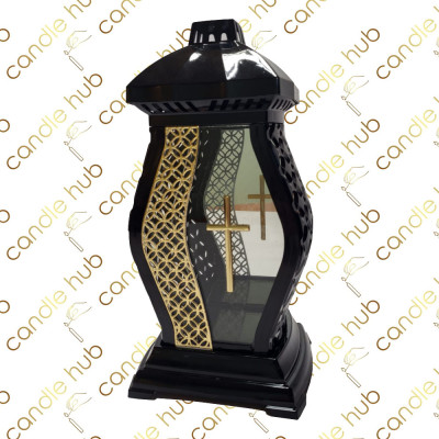 Лампадка Waza Rattan велика чорна + декор (380 x 230 x 155 мм) (4шт/уп) Лампадка Waza Rattan велика чорна + декор (380 x 230 x 155 мм) (4шт/уп)