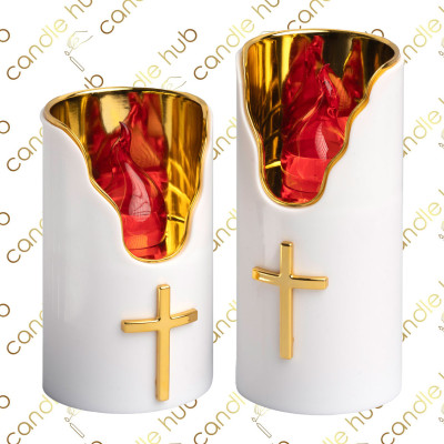 Вклад LED C707 (482) білий висота-15см. д.-7,5см. з батарейкою (2xAA) (12уп/ящ) а6 Вклад LED C707 (482) білий висота-15см. д.-7,5см. з батарейкою (2xAA) (12уп/ящ) а6